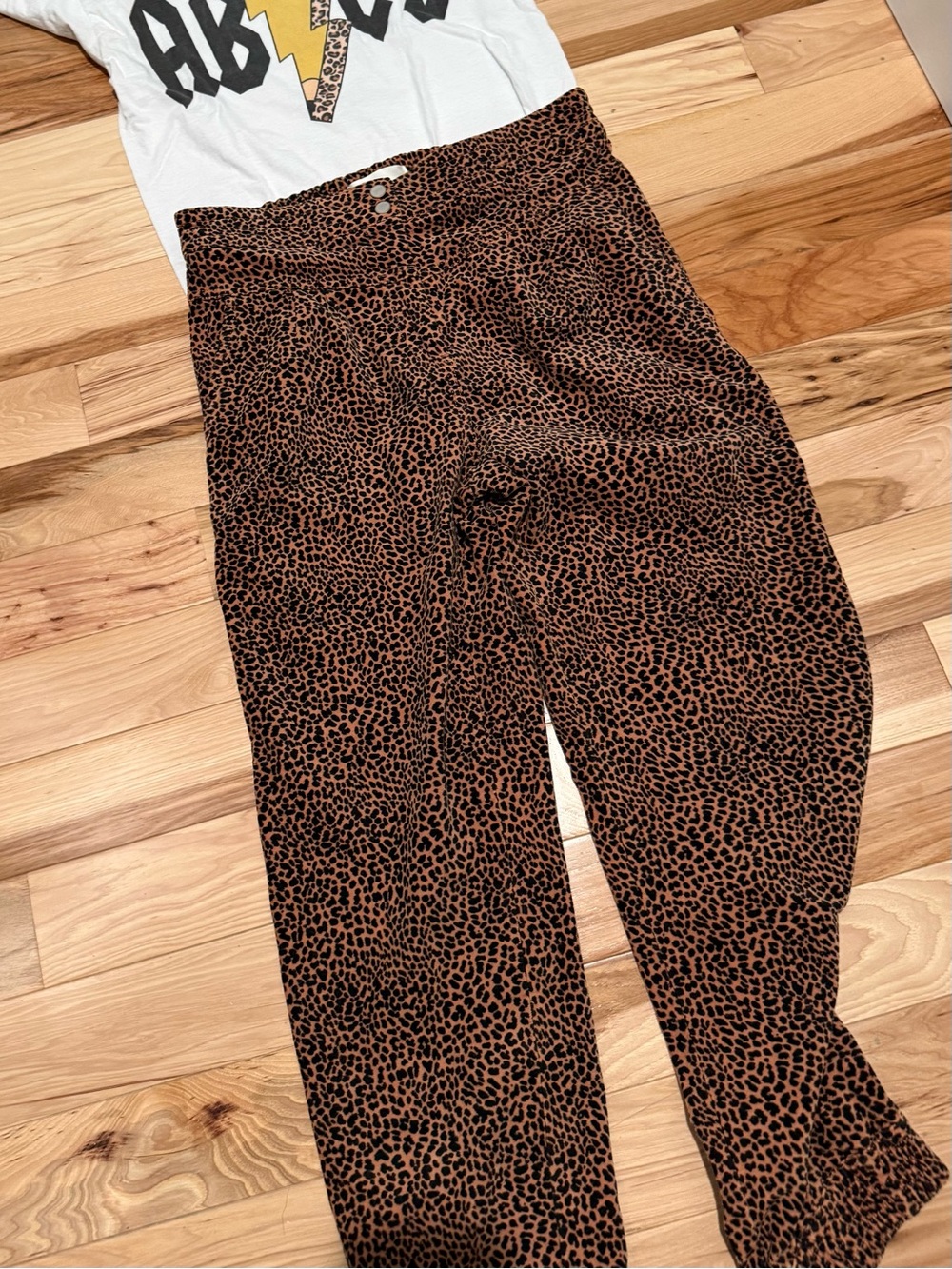 Sanctuary x Anthropologie Leopard Print Corduroy Jogger Pants